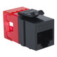 CAT6 RJ45 Keystone Jack for HD Style - Black, Single IC1078F6BK CAT6 RJ45 Keystone Jack for HD Style - Black, Single IC1078F6BK